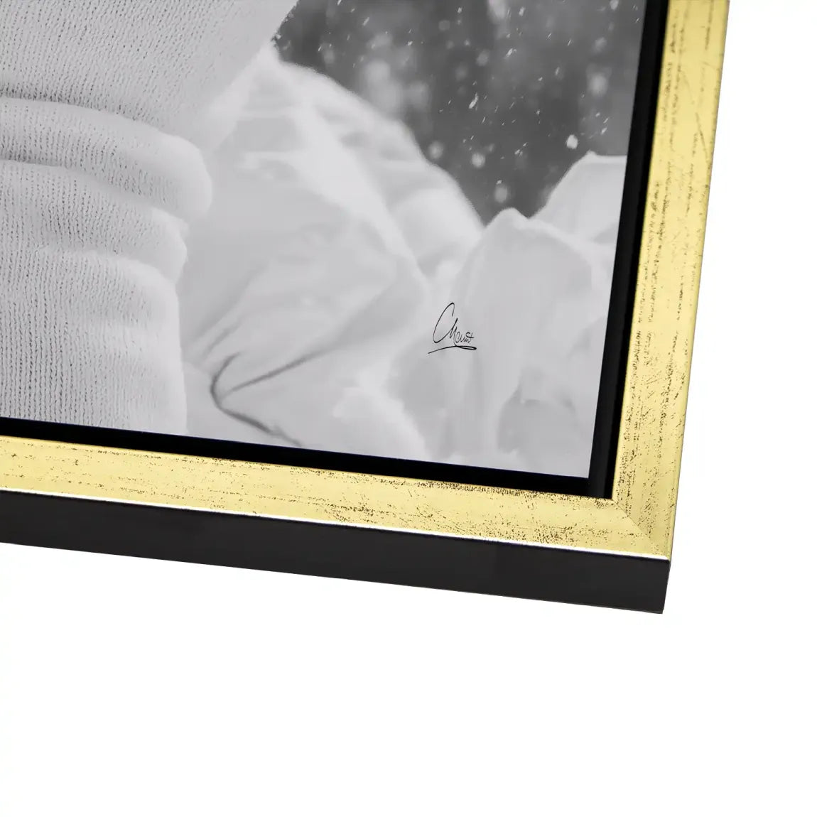 Audrey Hepburn Snow Portrait Alu Dibond Bild