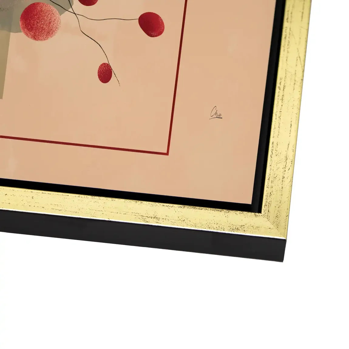 Scarlet Bloom Alu Dibond Bild