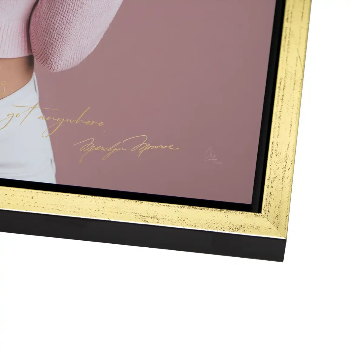 Marilyn Monroe Blush Alu Dibond Wandbild