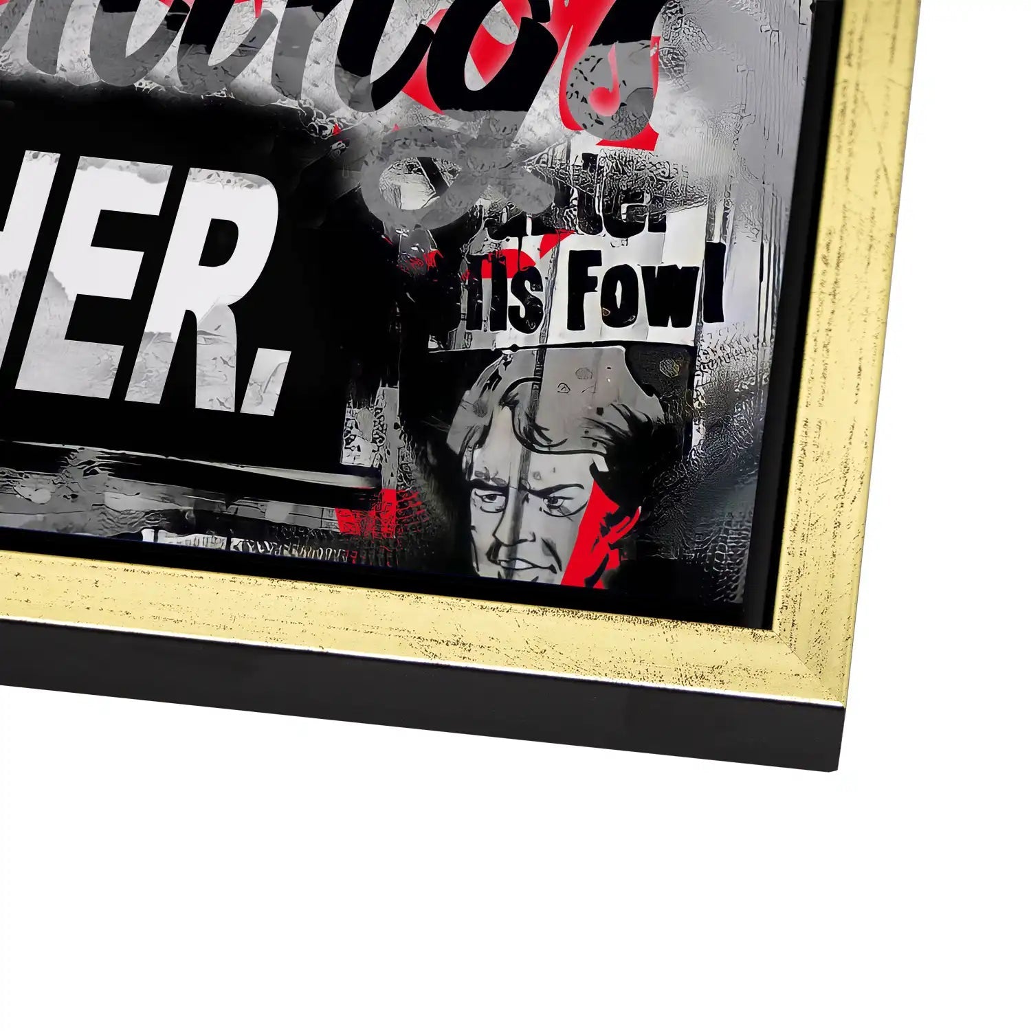 Micky & Minnie Gangster Streetart AluDibond Bild INGALERIE