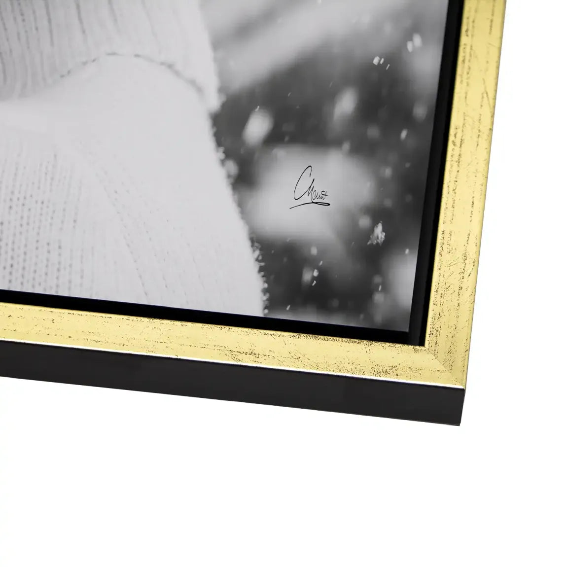 Audrey Hepburn Winter Portrait Alu Dibond Bild