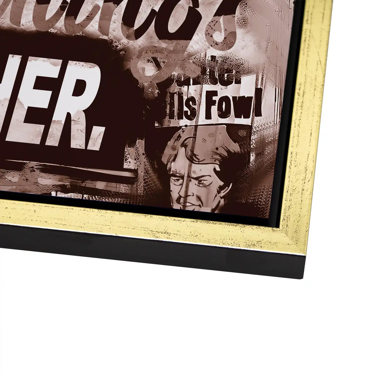 Micky & Minnie Gangster Retro Style AluDibond Bild INGALERIE