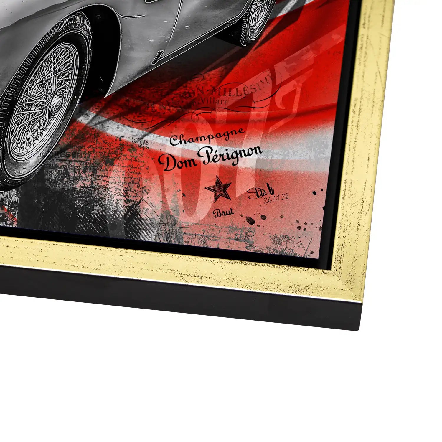 James Bond Martini Art AluDibond Bild INGALERIE