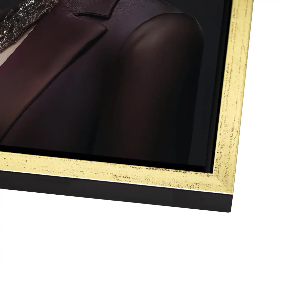 Elegante Lady mit Totenkopf-Make-up Alu Dibond Bild INGALERIE