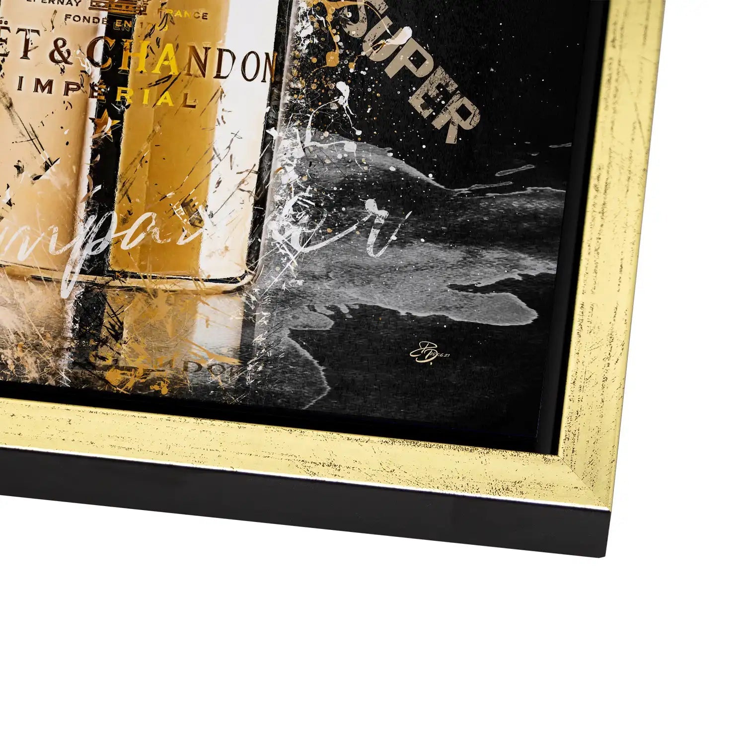 Champagner AluDibond Bild INGALERIE
