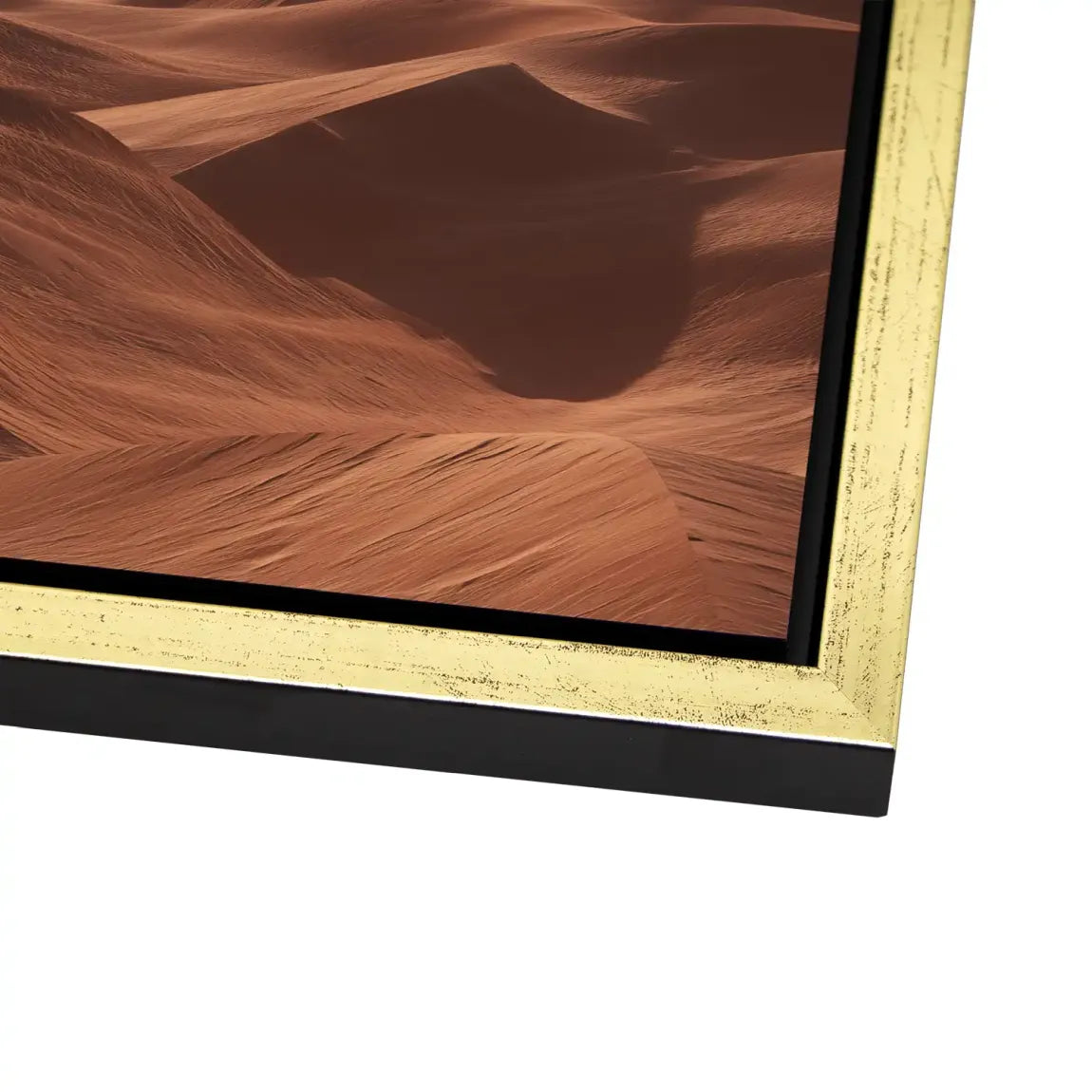 Goldene Wüste Alu Dibond Bild
