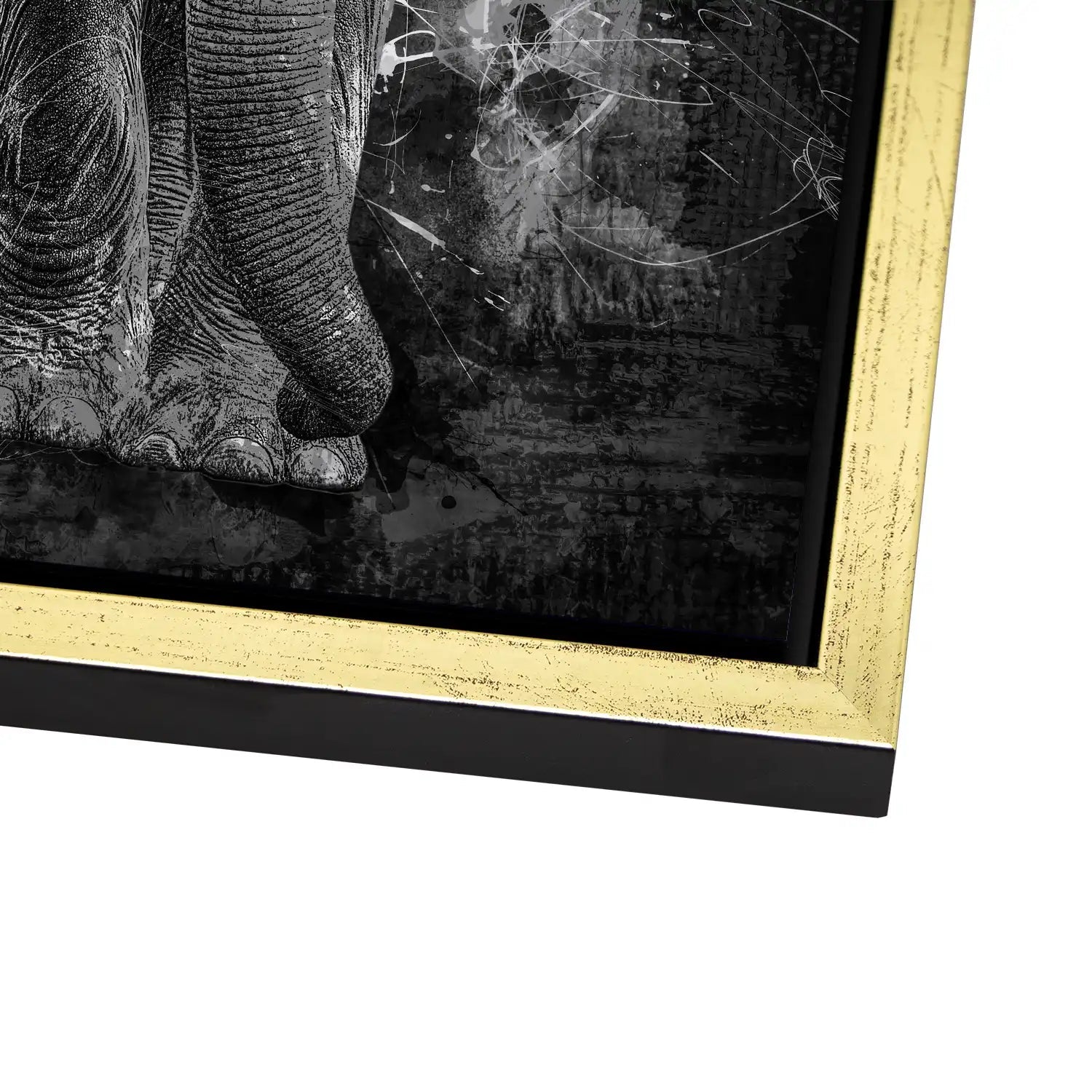 Elefant Abstrakt AluDibond Bild INGALERIE