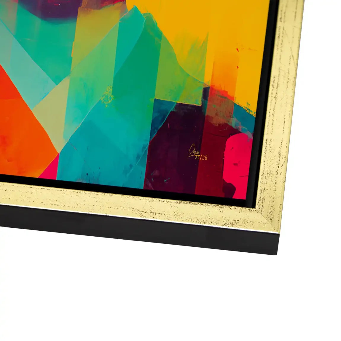 Geisha Neon Pop Alu Dibond Bild