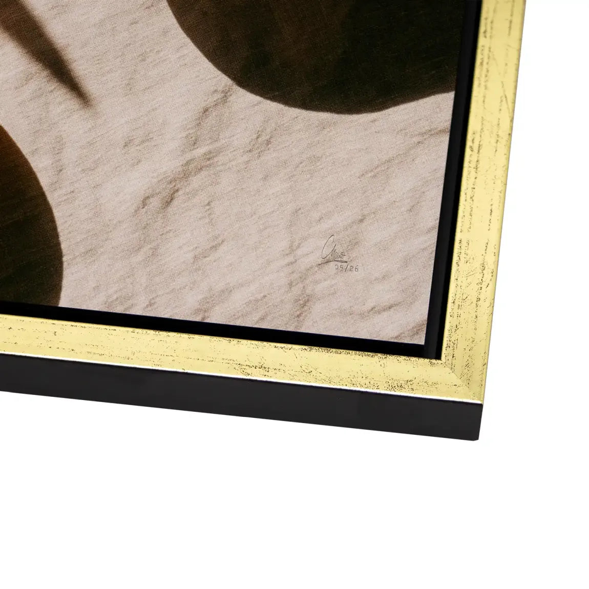 Goldene Zitronen Alu Dibond Wandbild