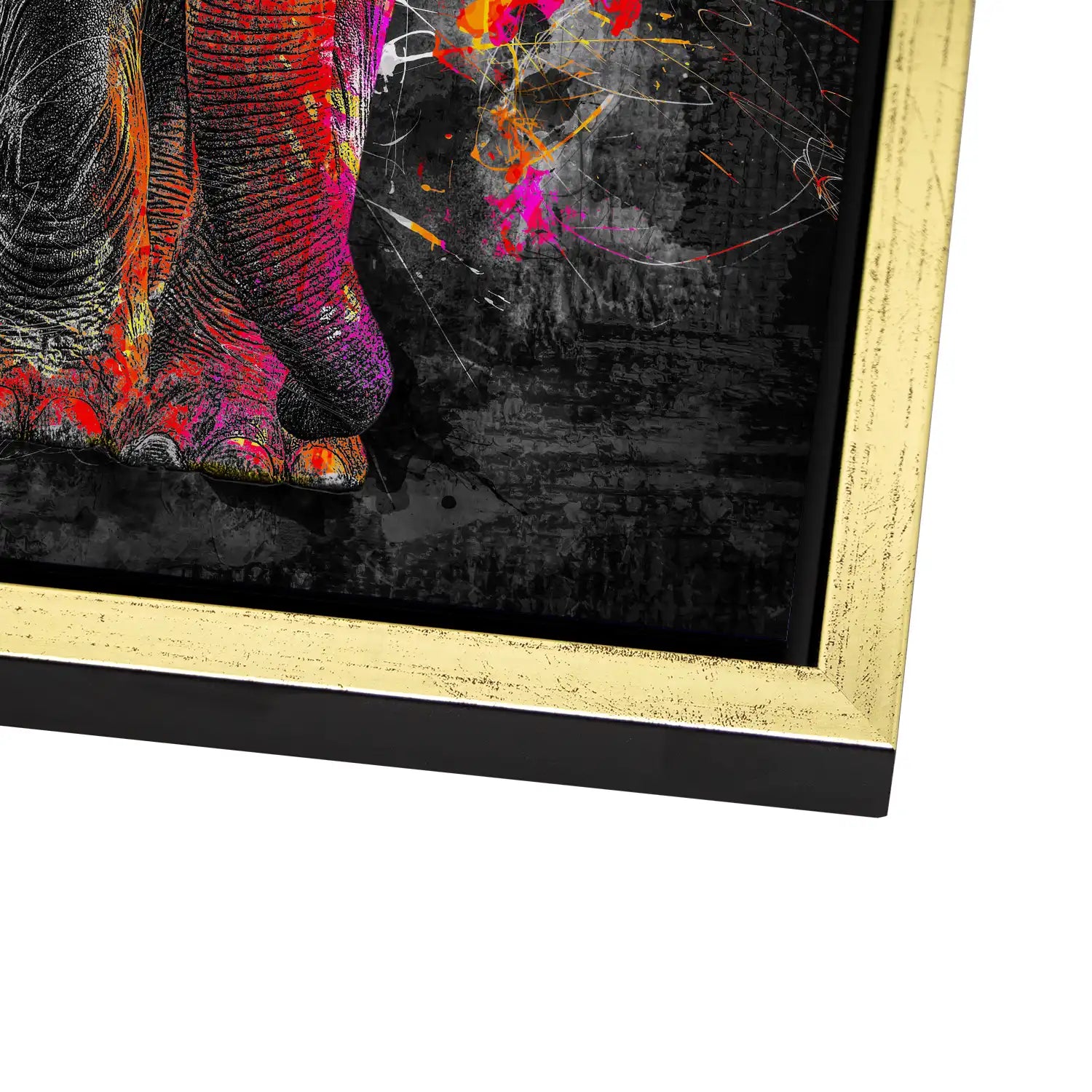 Elefant Abstrakt Style AluDibond Bild INGALERIE