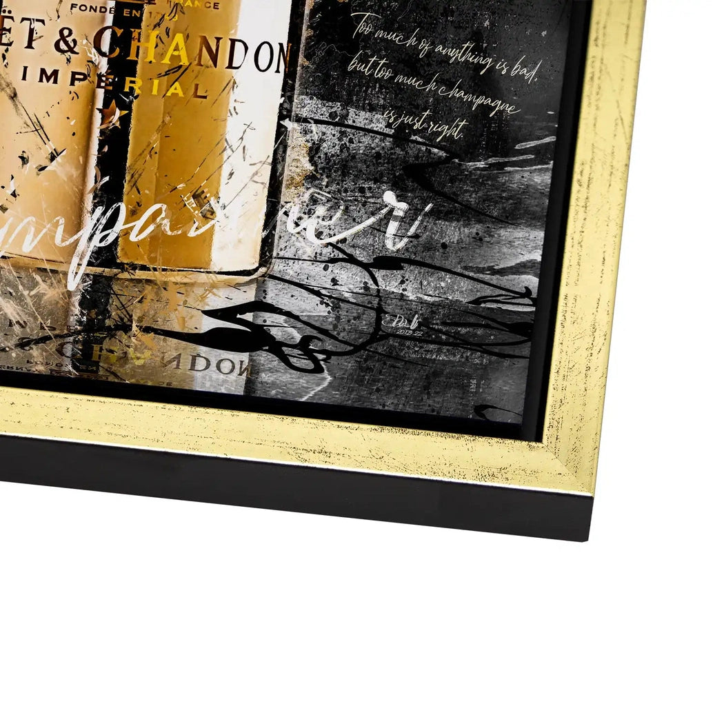 Champagner Lifestyle AluDibond Bild INGALERIE