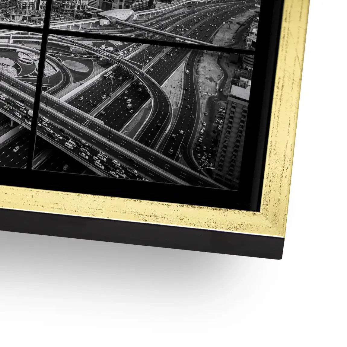 Skyline Noir Dubai AluDibond Bild