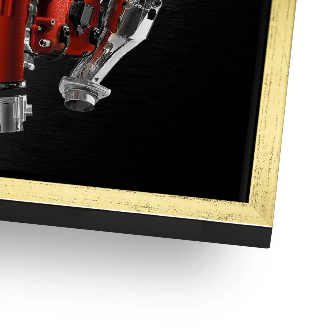 Ferrari V8 Motor AluDibond Bild