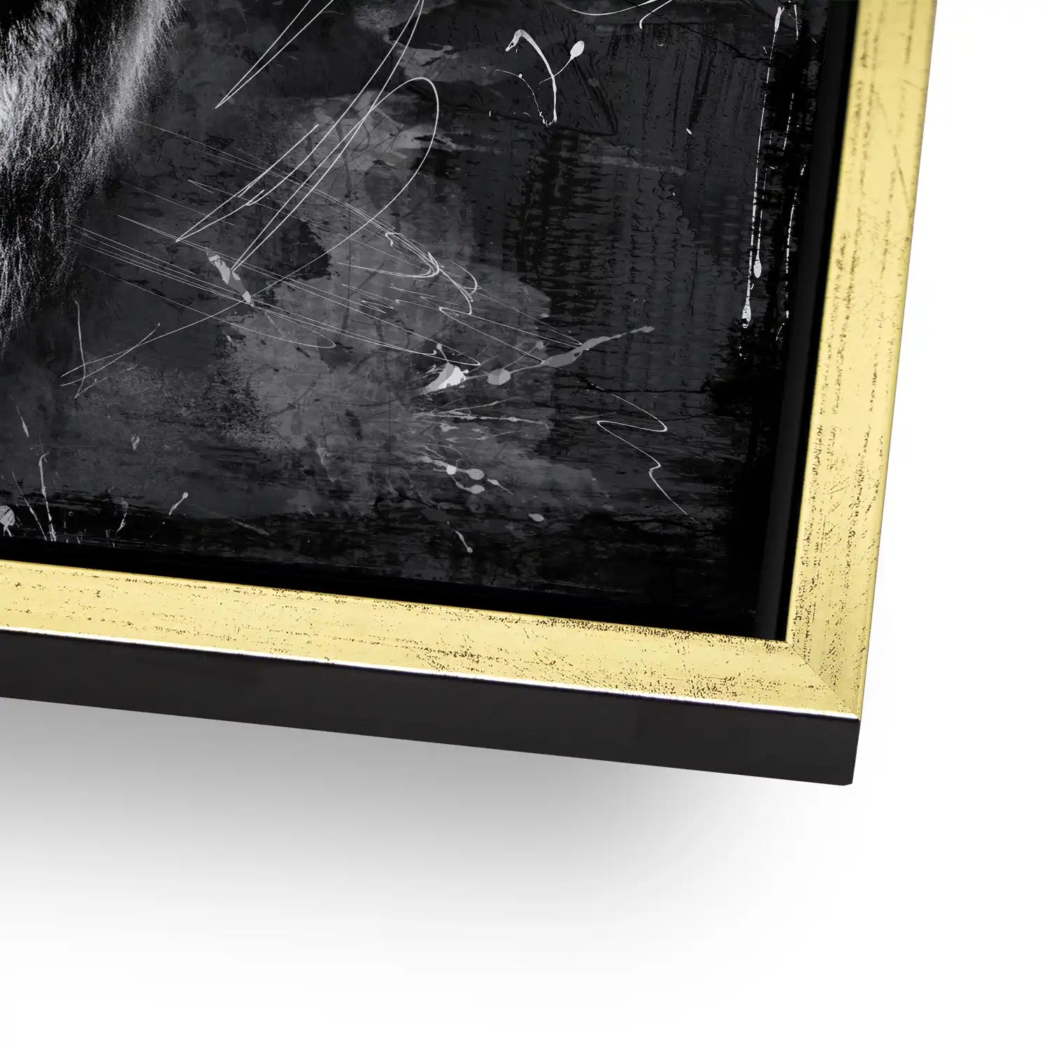 Yak Highland Abstrakt Black AluDibond Bild INGALERIE