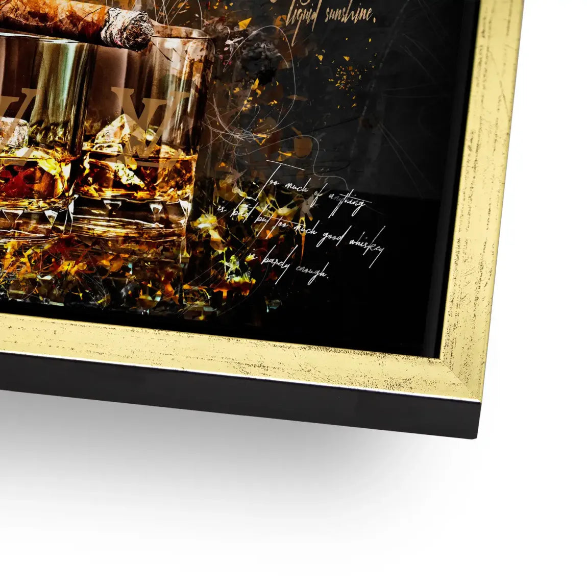 Whisky Lifestyle Art Alu Dibond Bild INGALERIE
