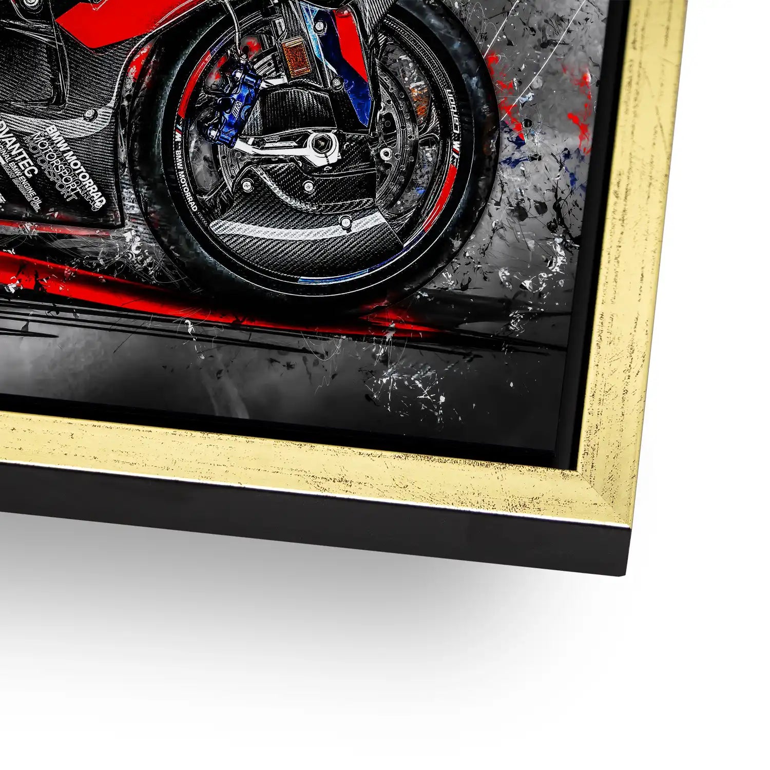 BMW M1000RR Black AluDibond Bild INGALERIE