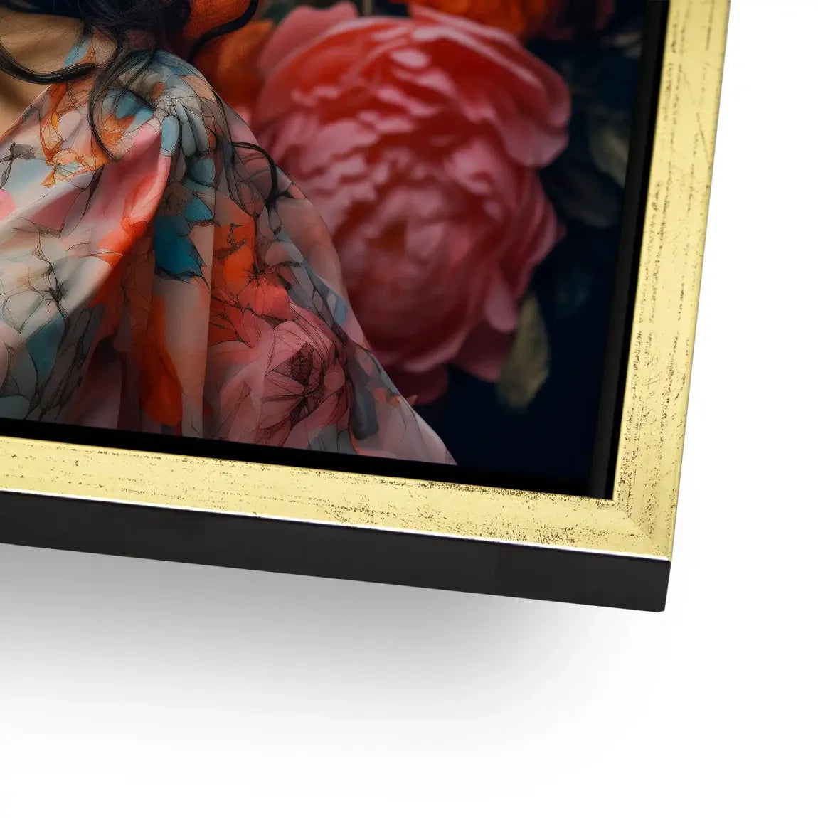 Blütenpracht trifft stilvolle Sinnlichkeit AluDibond Bild INGALERIE