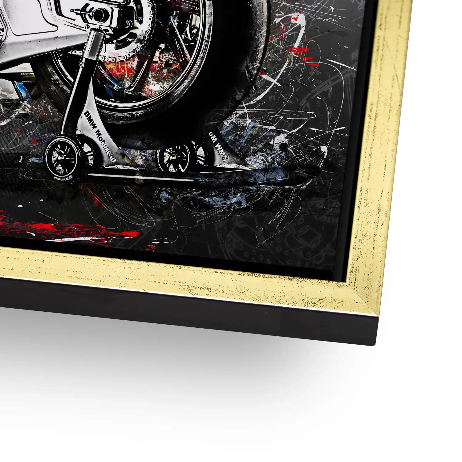 BMW HP4 Race Abstrakt Kunst AluDibond Bild INGALERIE