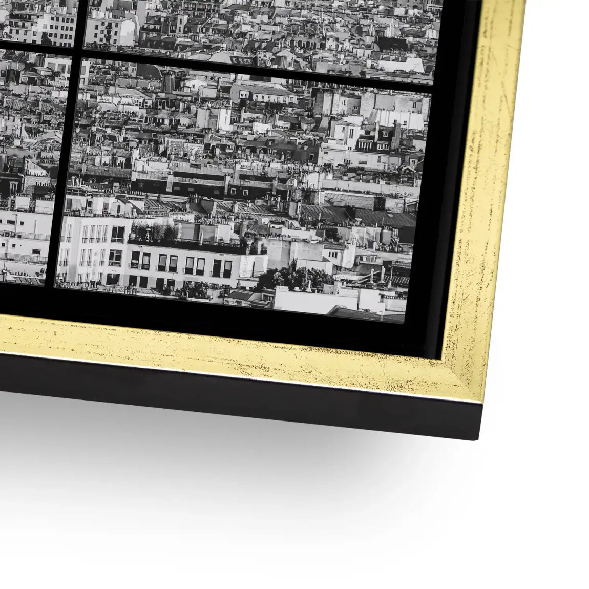 Paris Skyline Black and White AluDibond Bild