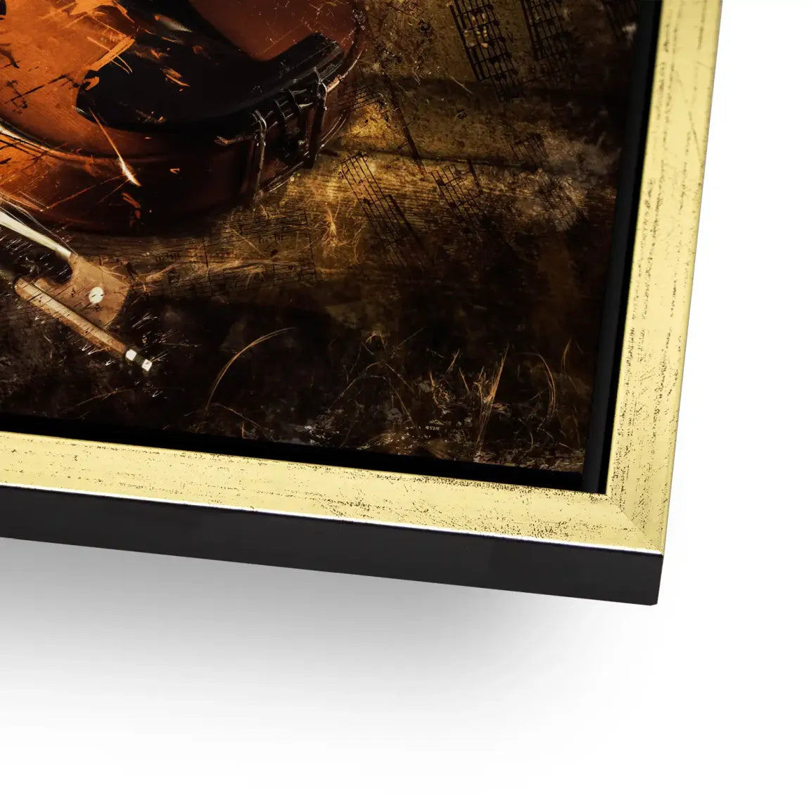 Golden Strings Melodie AluDibond Bild