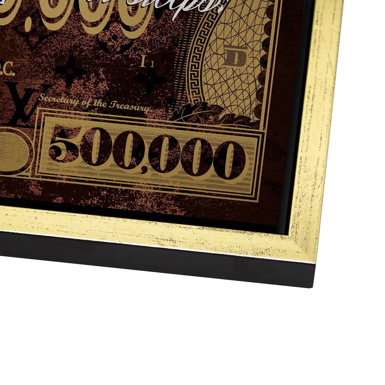 Dagobert Money Never Gold Dollar AluDibond Bild INGALERIE