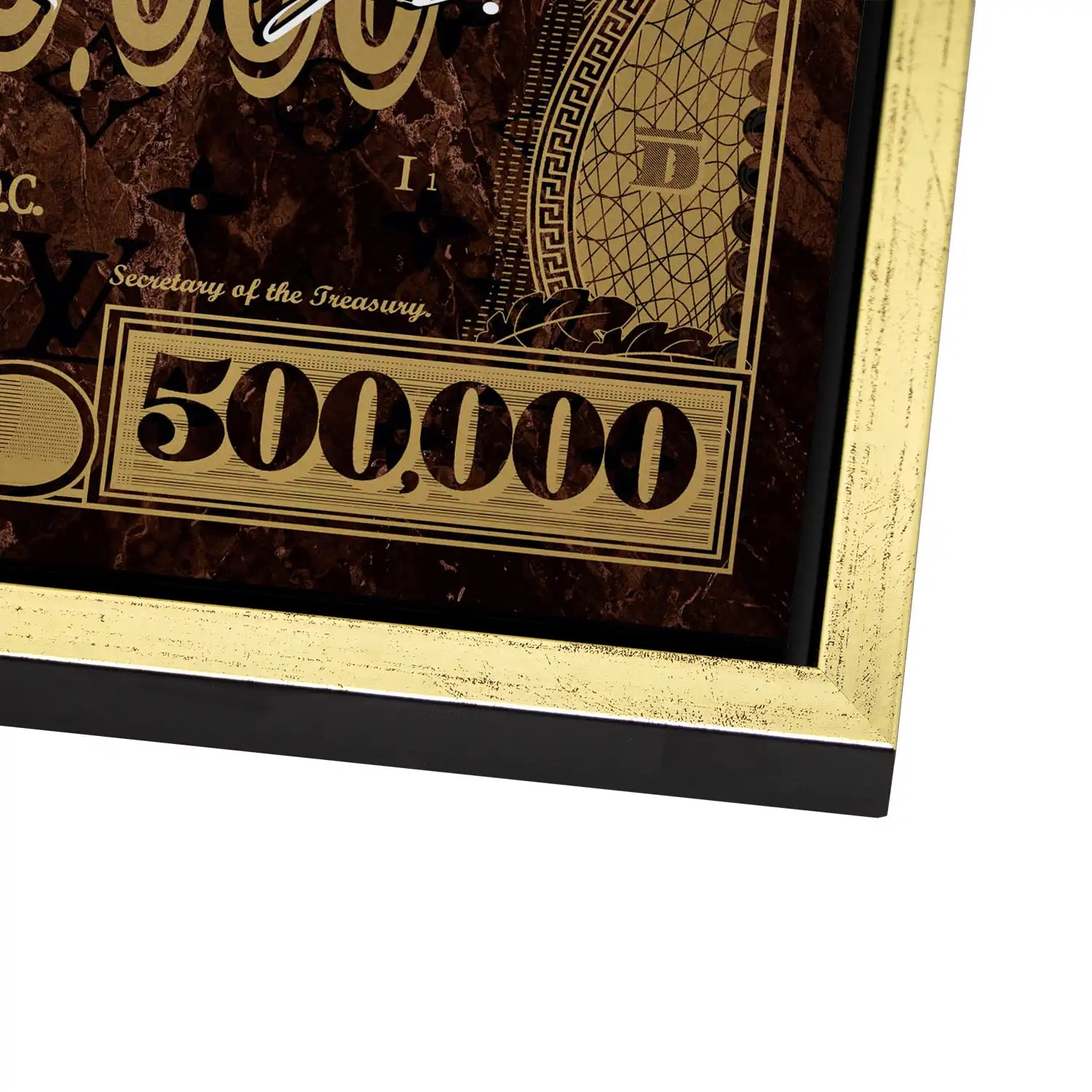 Micky Goofy Donald Retro Dollar AluDibond Bild INGALERIE