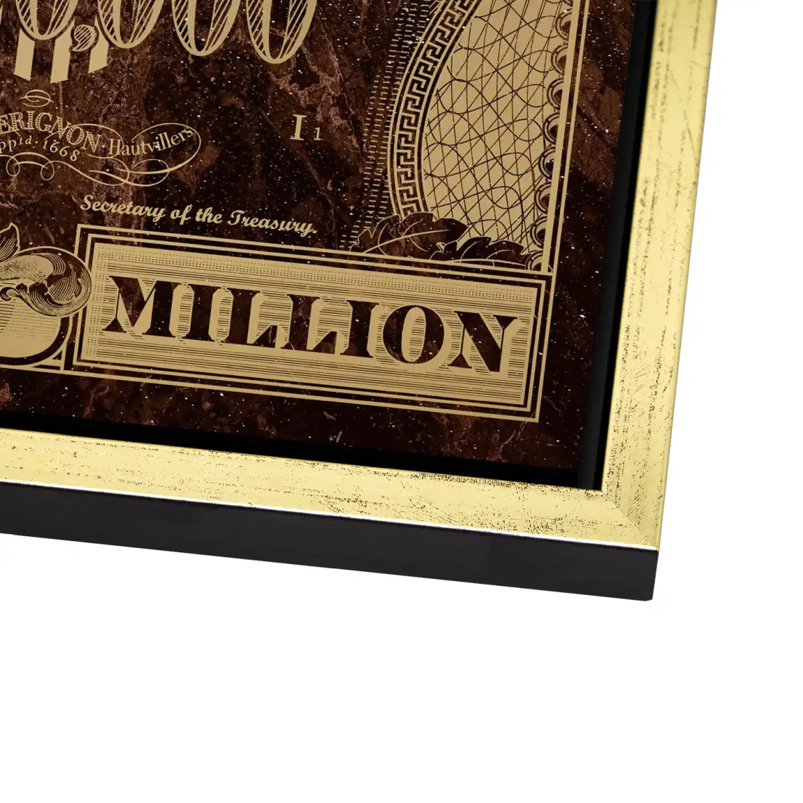 Dagobert Totenkopf Retro Dollar AluDibond Bild INGALERIE