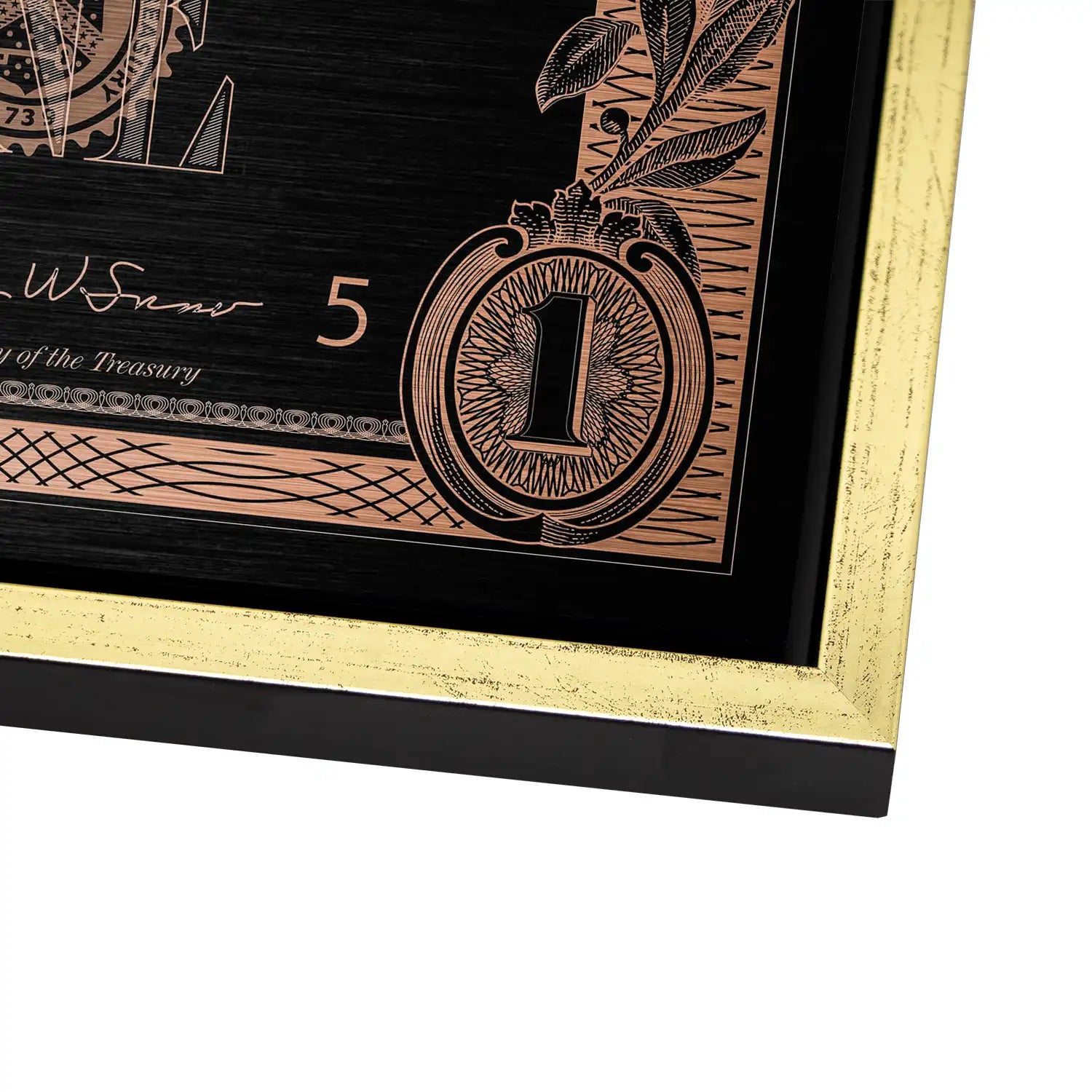 One Dollar Bronze Style AluDibond Bild INGALERIE