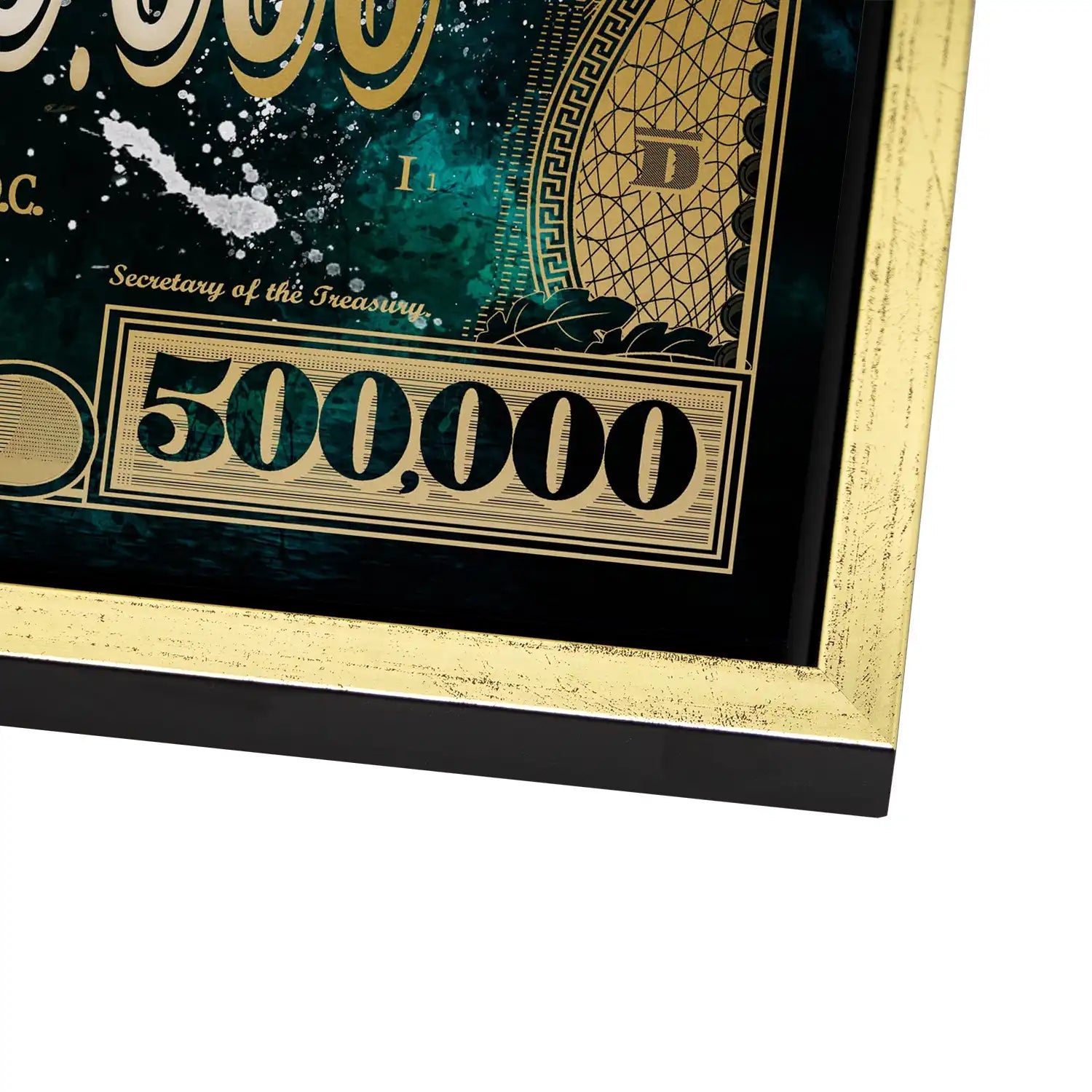 Dagobert Green Scrooge Dollar AluDibond Bild INGALERIE