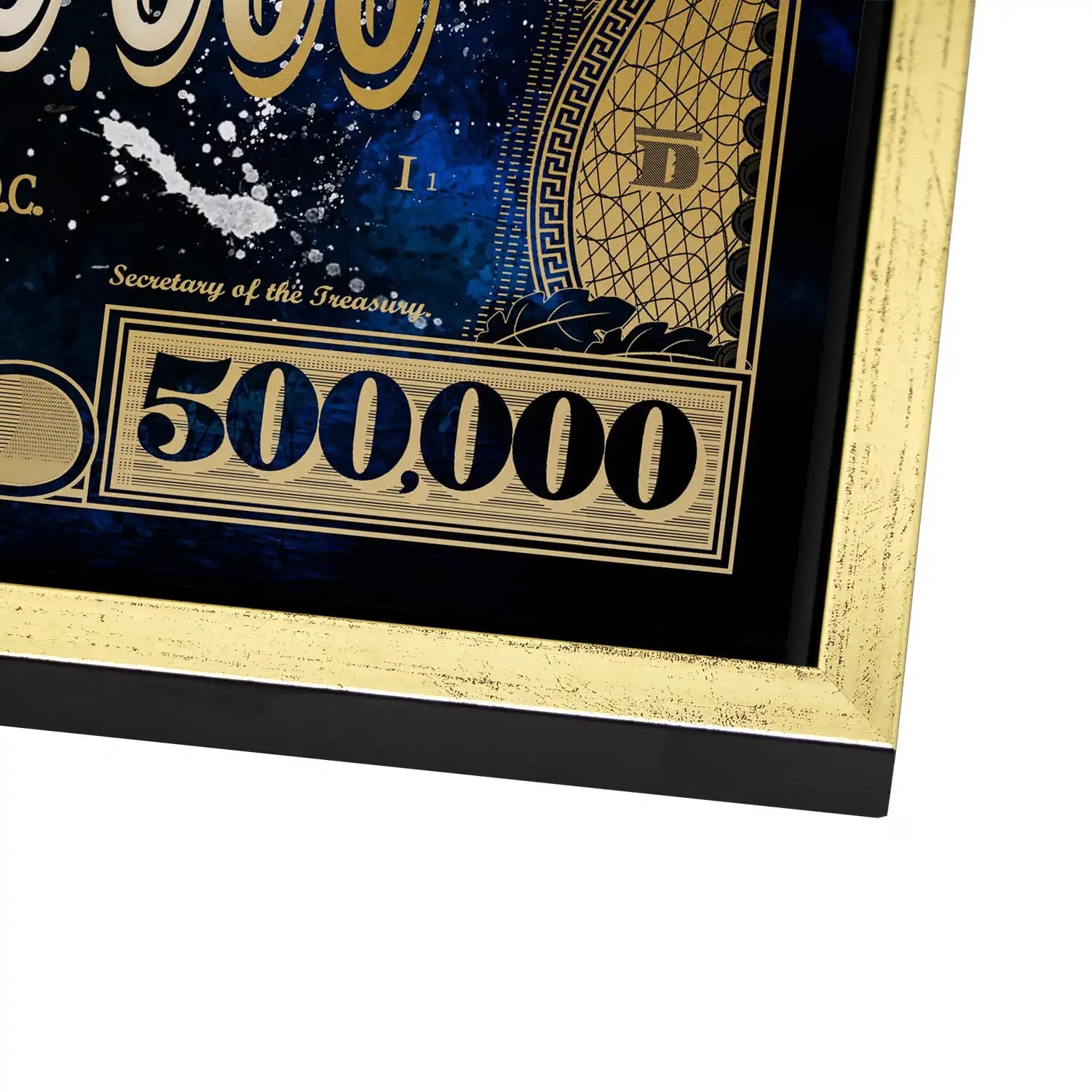 Dagobert Blue Scrooge Dollar AluDibond Bild INGALERIE