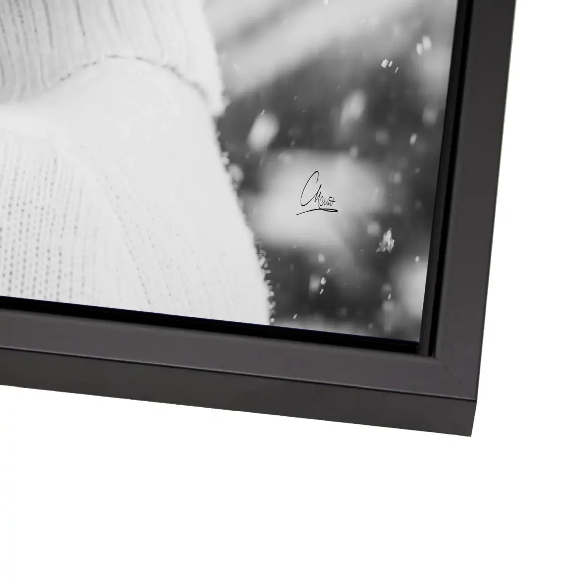 Audrey Hepburn Winter Portrait Alu Dibond Bild