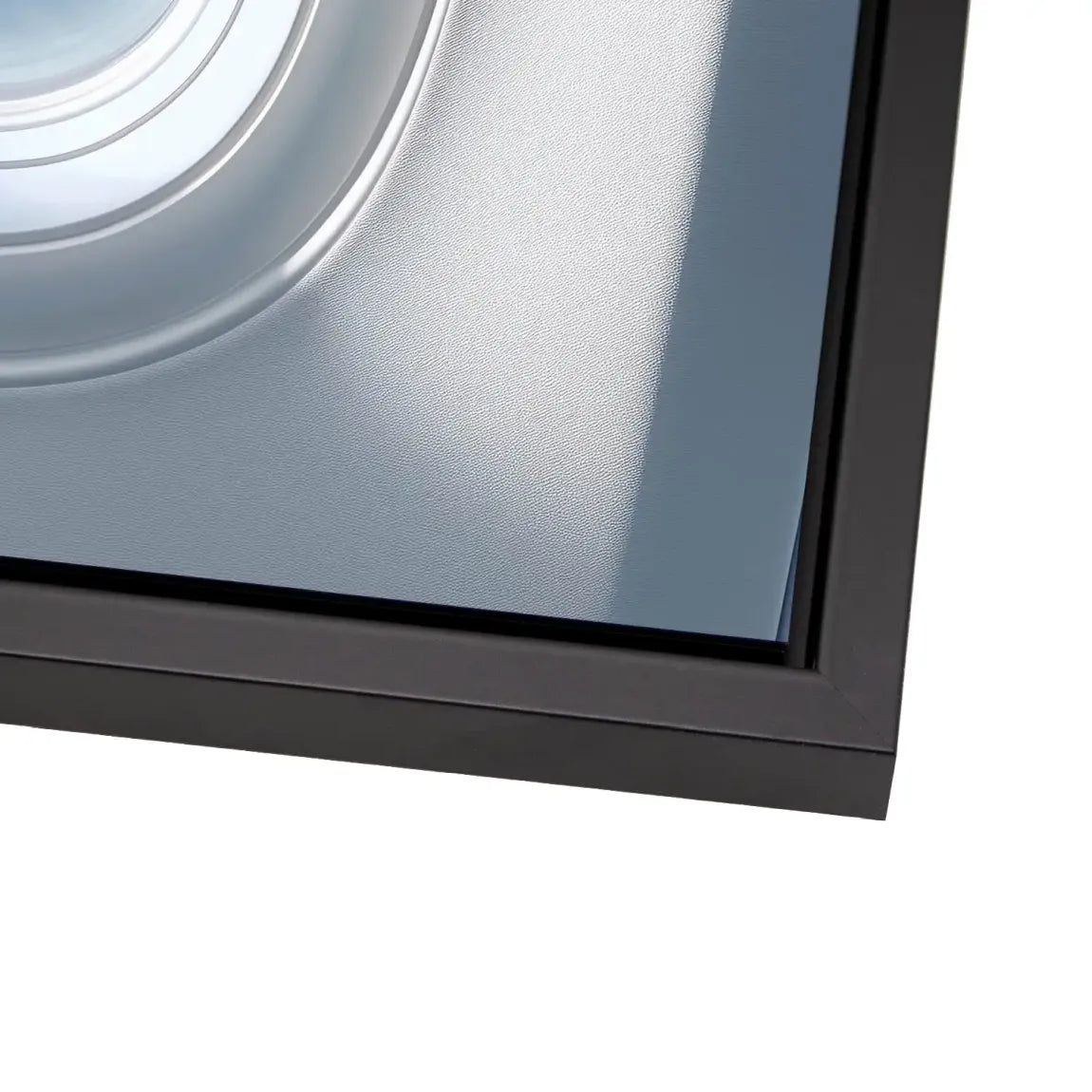 Flugzeugfenster Horizont Alu Dibond Wandbild