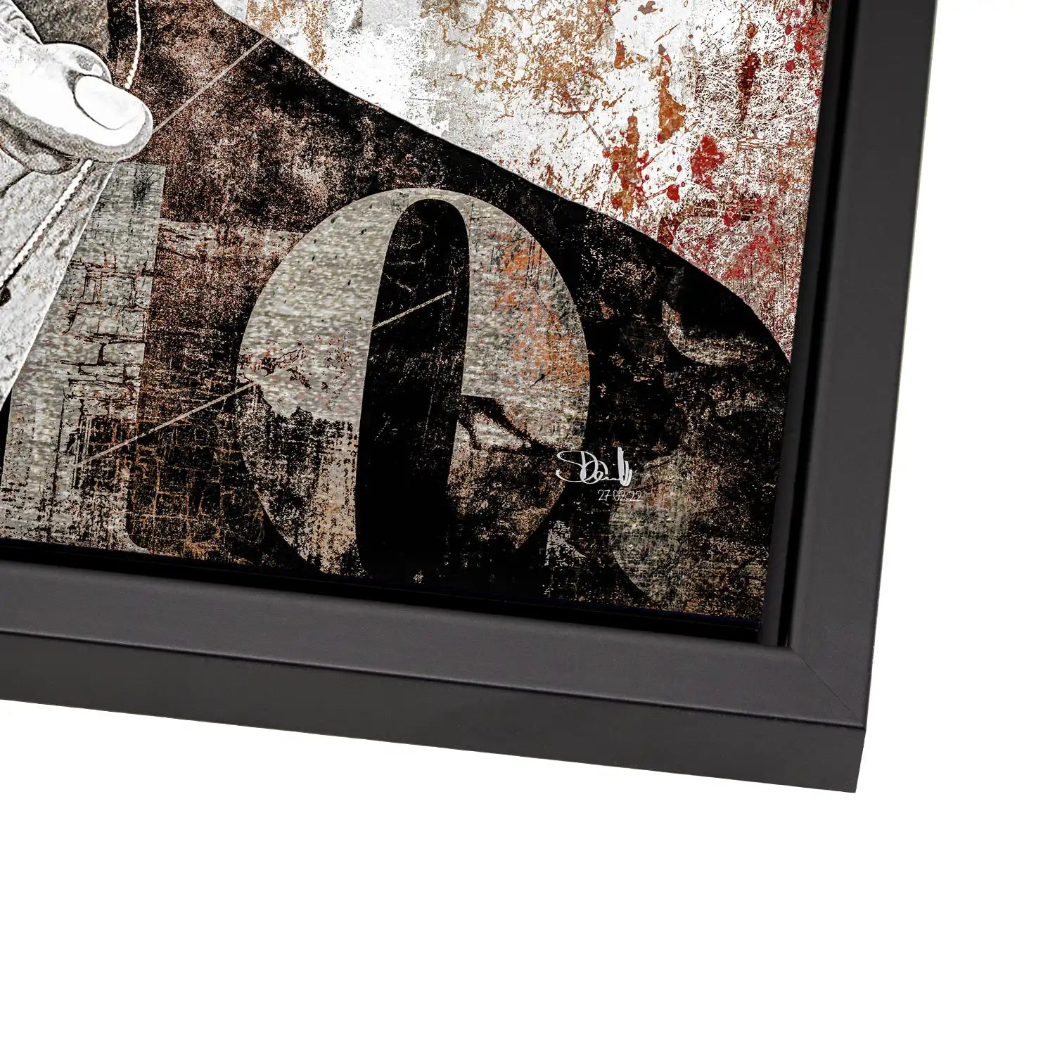David Bowie Abstrakt Luxury Style AluDibond Bild INGALERIE