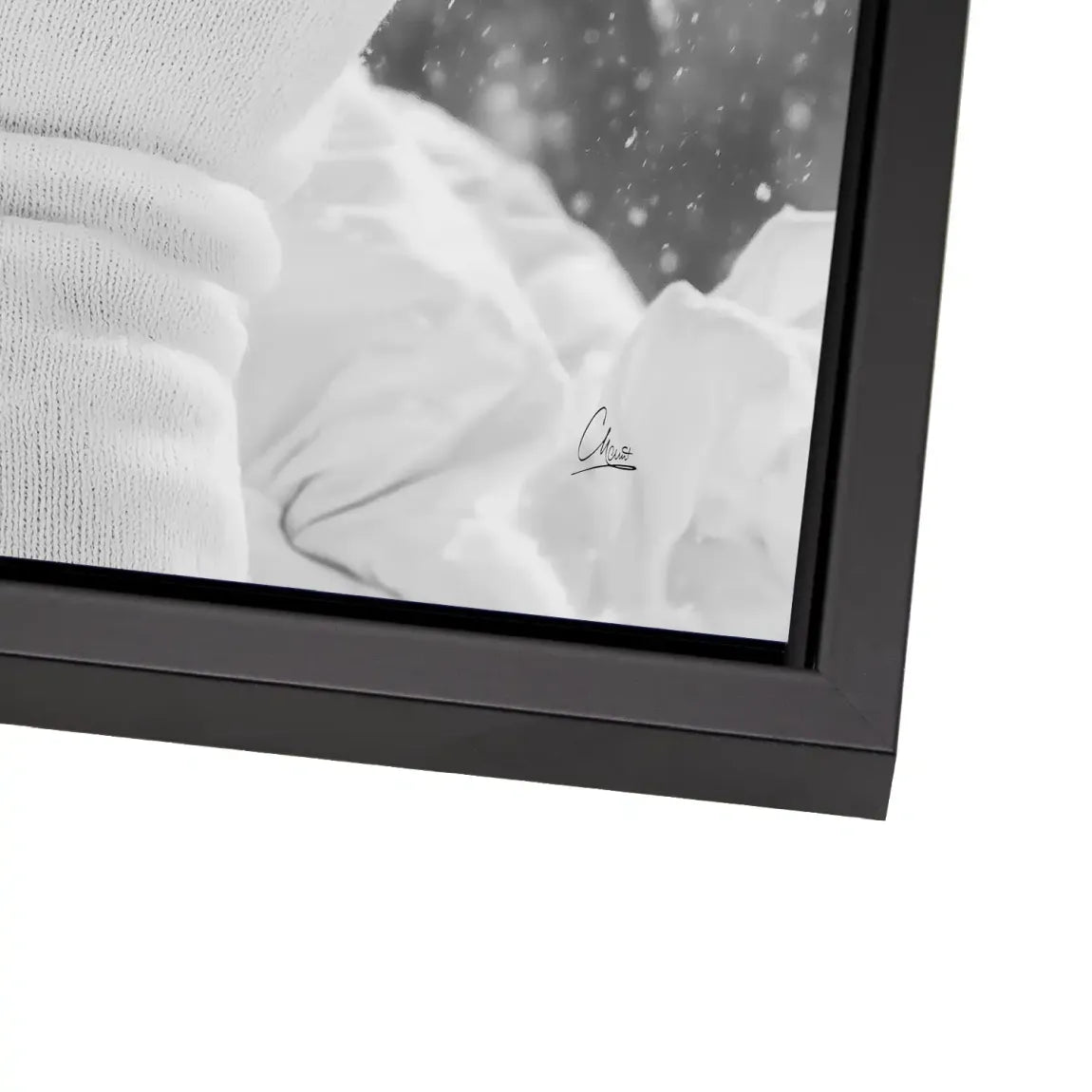 Audrey Hepburn Snow Portrait Alu Dibond Bild