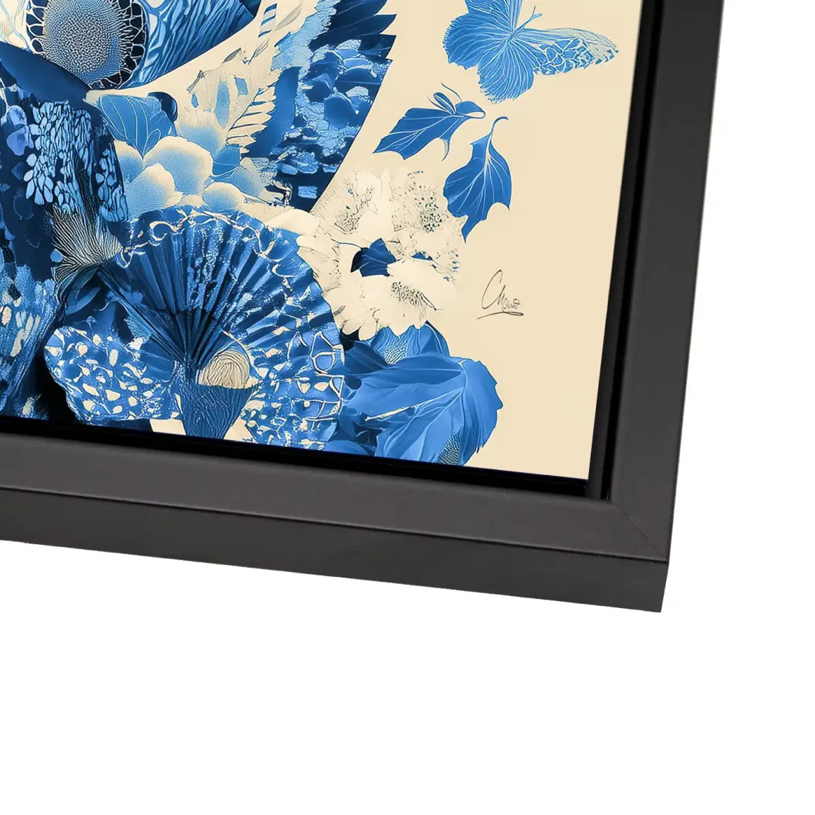 Blue Lotus Geisha Alu Dibond Bild