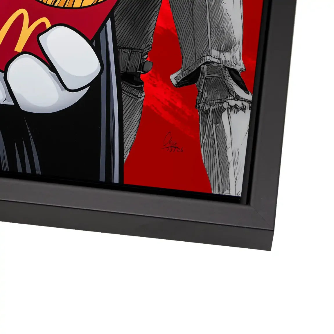 Micky Maus Vader Alu Dibond Wandbild