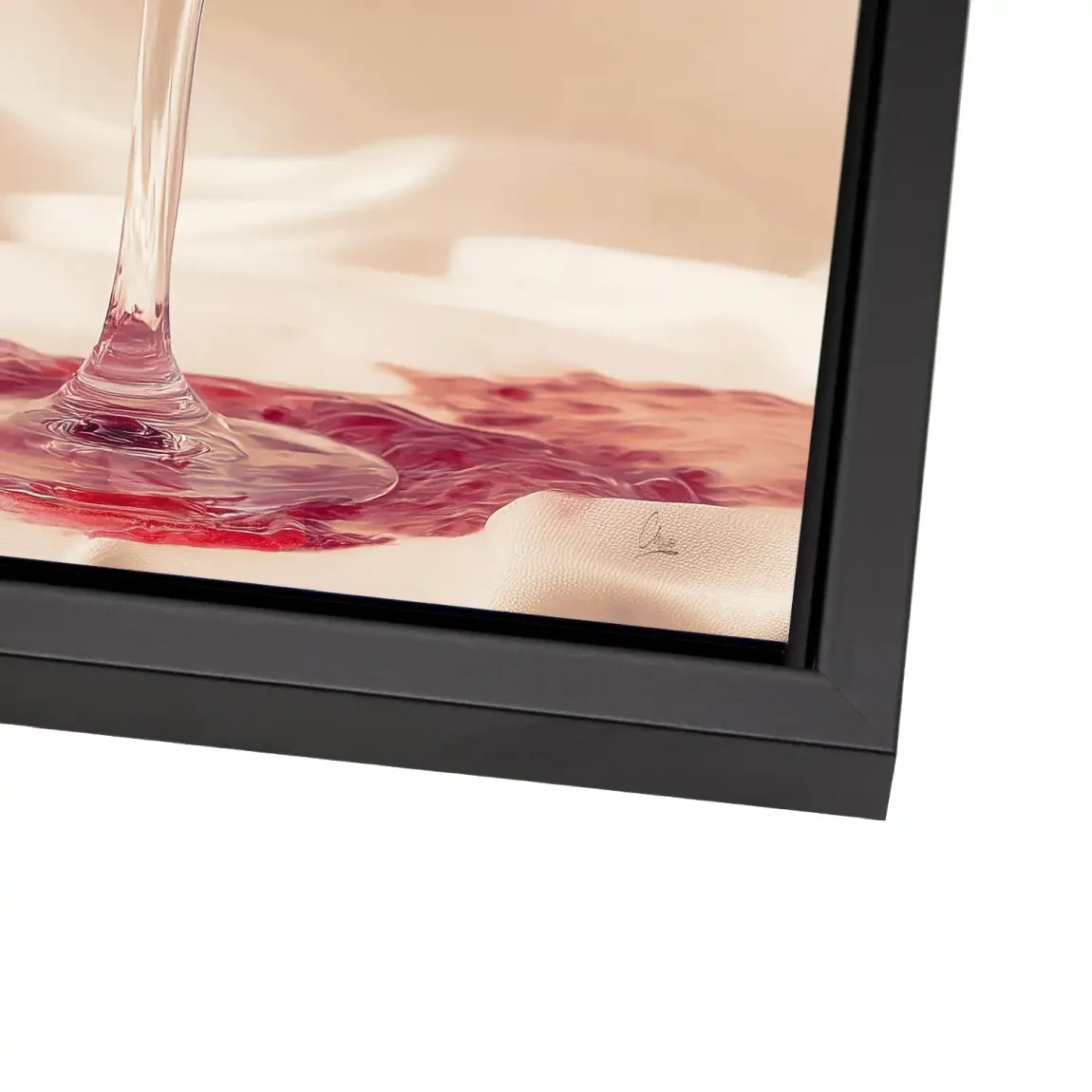 Ruby Splash Alu Dibond Bild