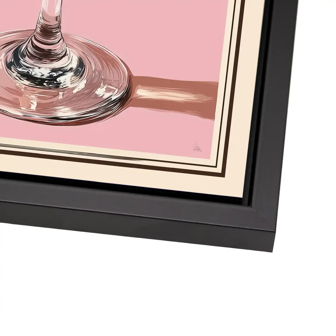 Martini Retro Art Alu Dibond Bild