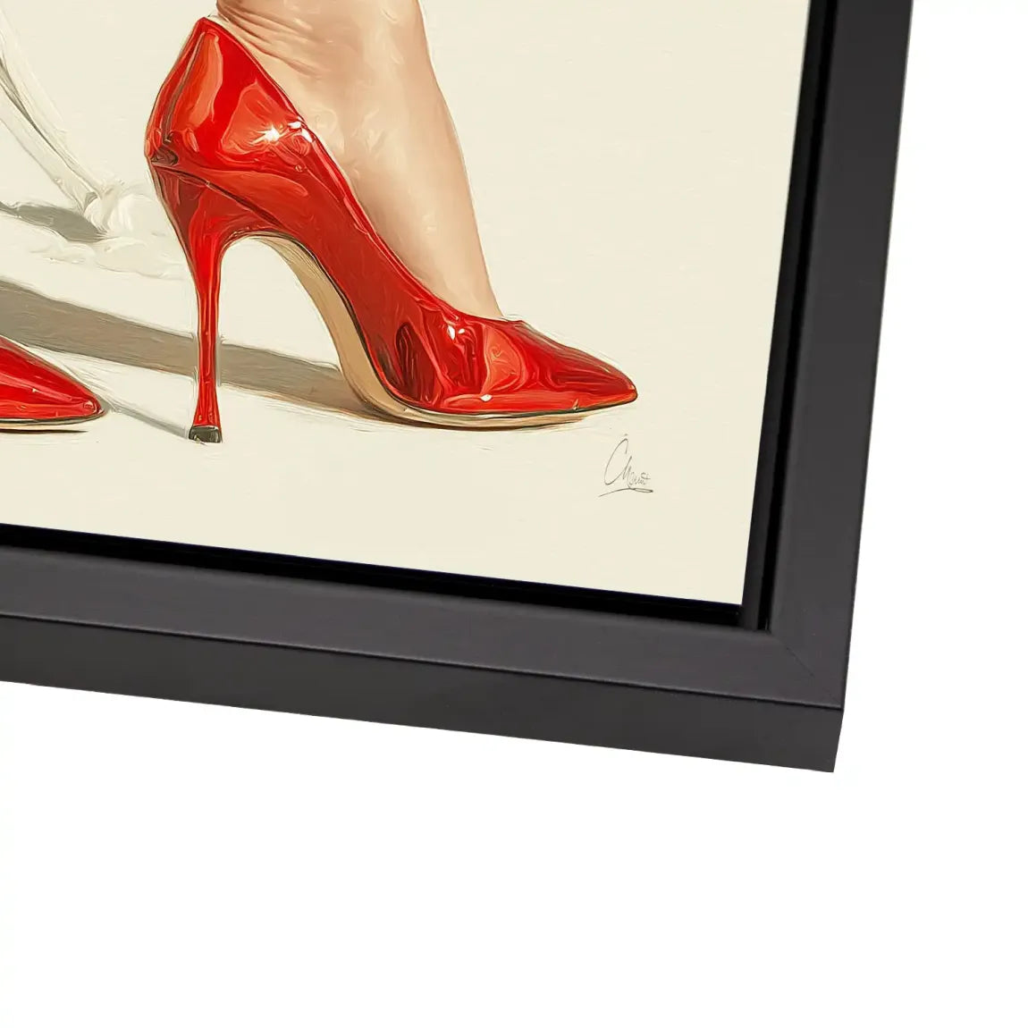Red Heels Delight Alu Dibond Bild