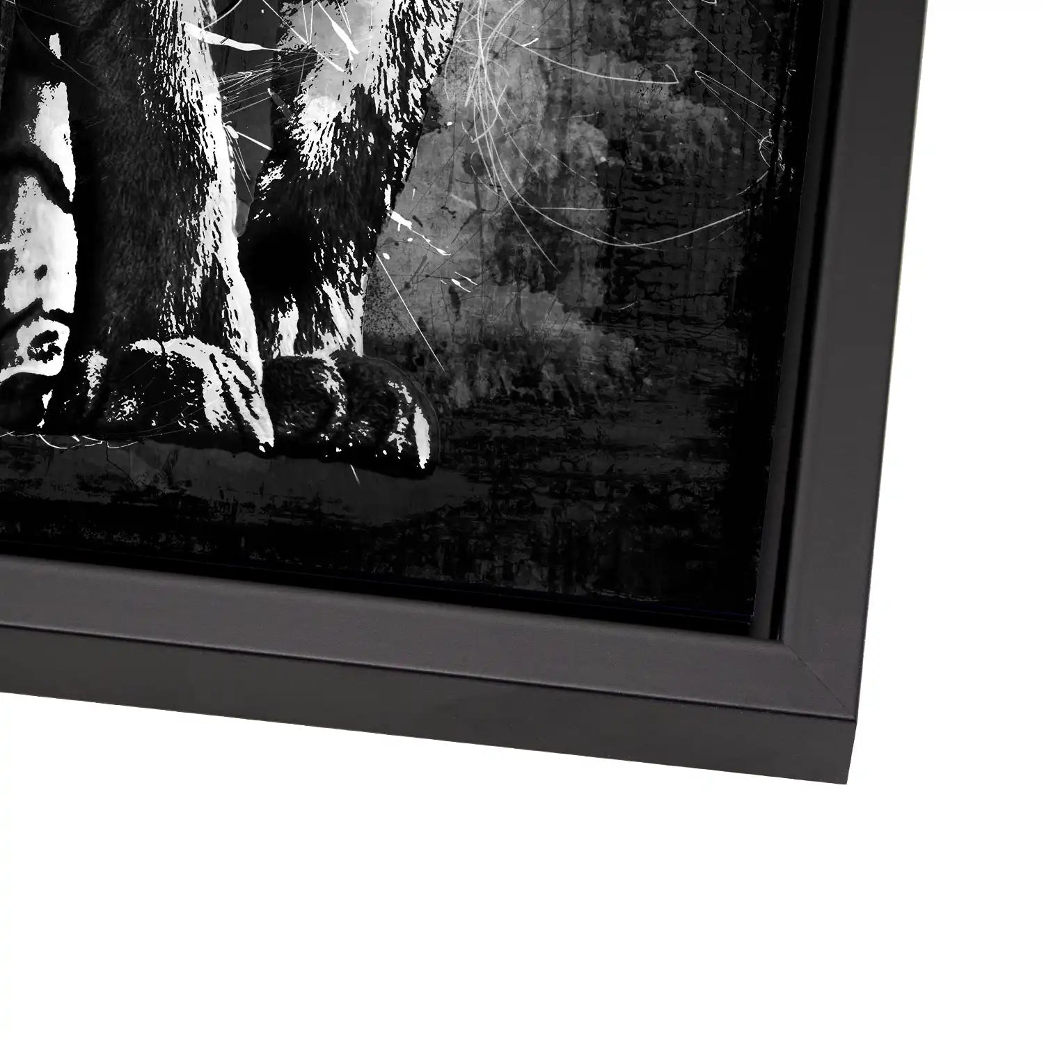 Tiger Abstrakt Black AluDibond Bild INGALERIE