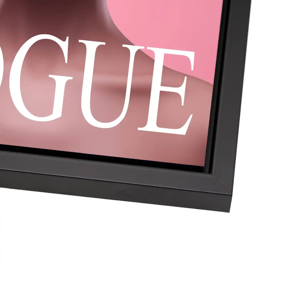 Floral Pink Vogue Alu Dibond Bild