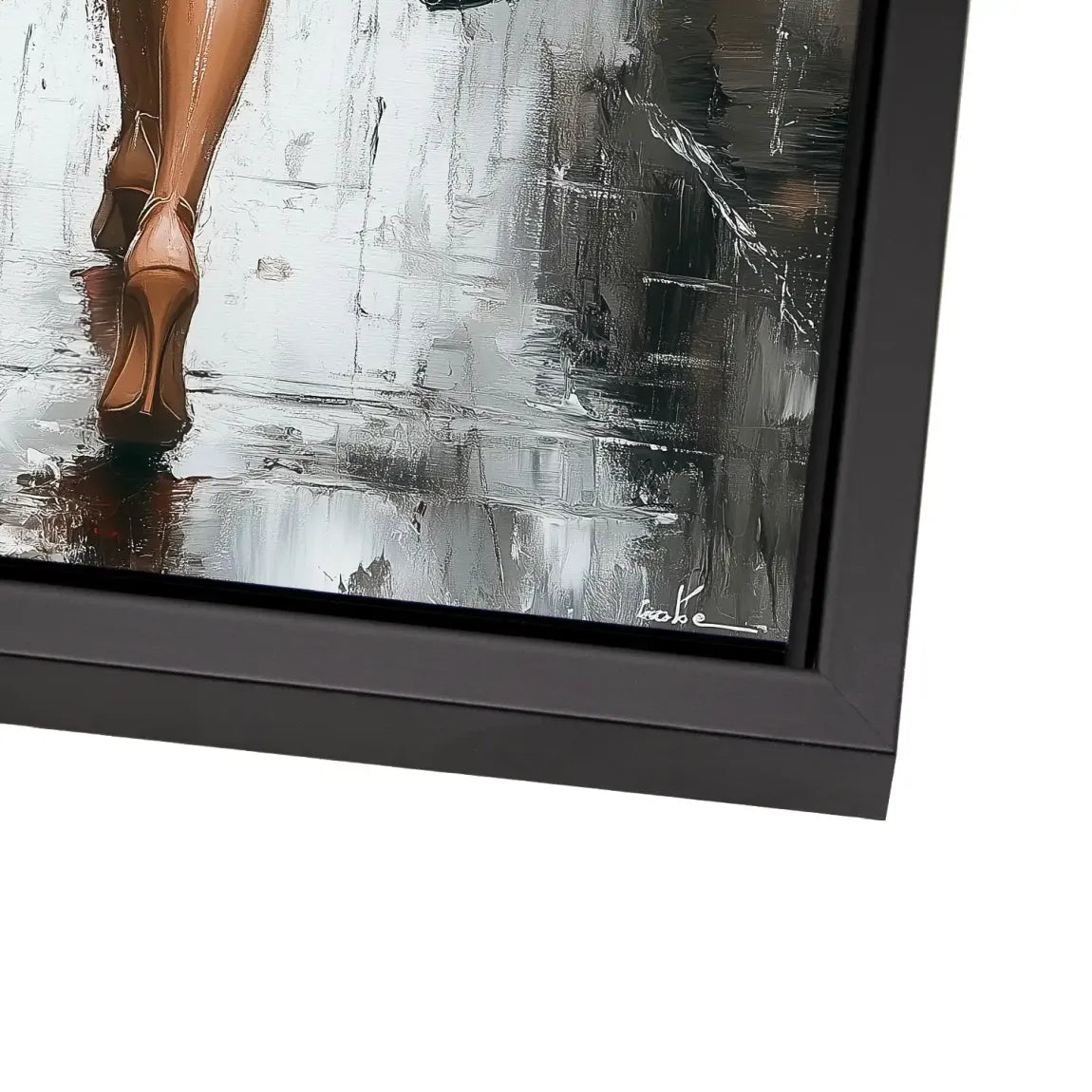 Walk in the Rain Alu Dibond Bild