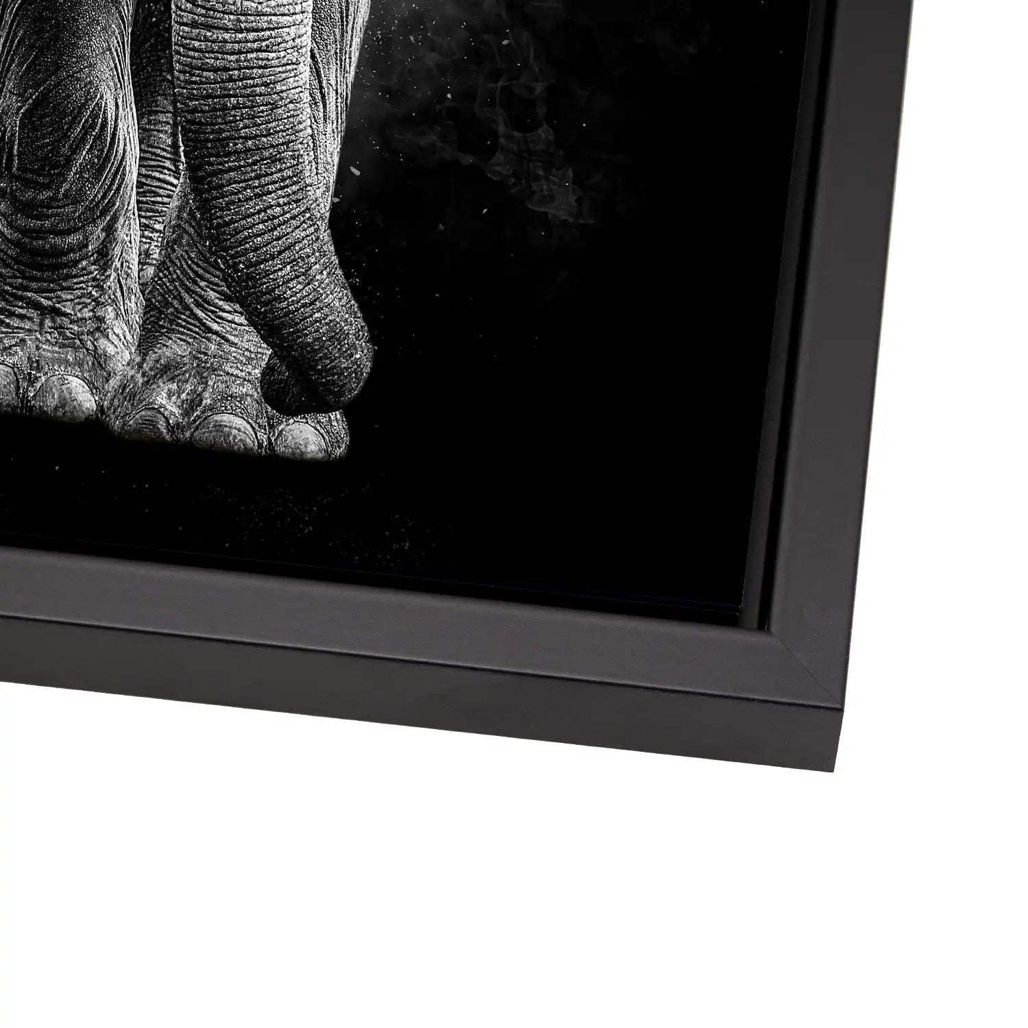 Elefant Abstrakt Dark Style AluDibond Bild INGALERIE