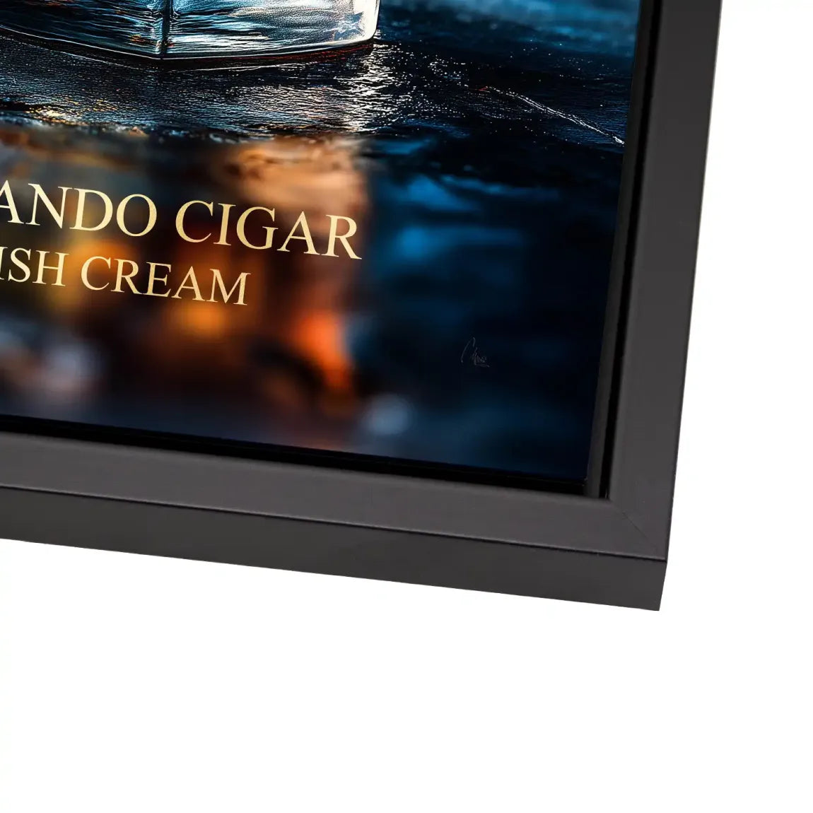 Highland Whisky Glow Alu Dibond Bild