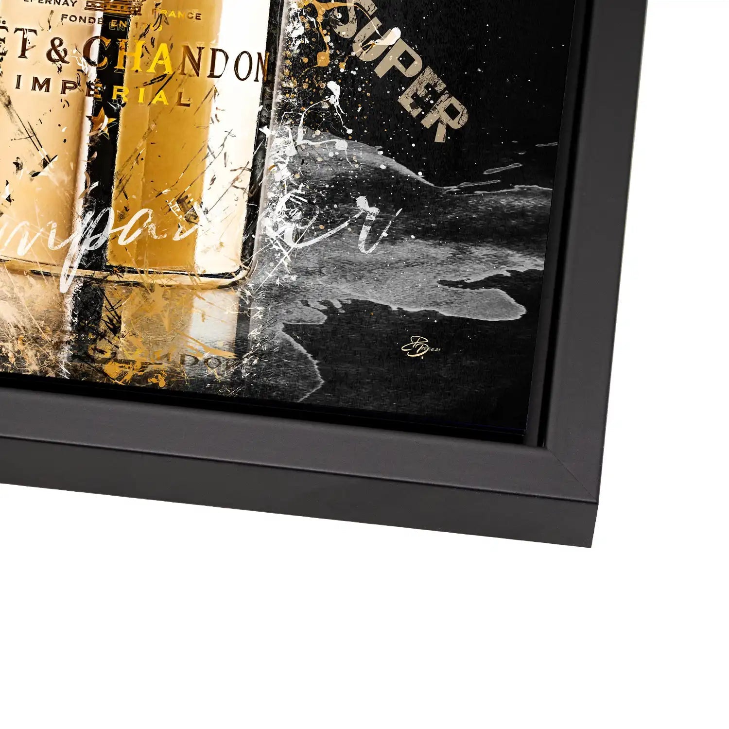 Champagner AluDibond Bild INGALERIE