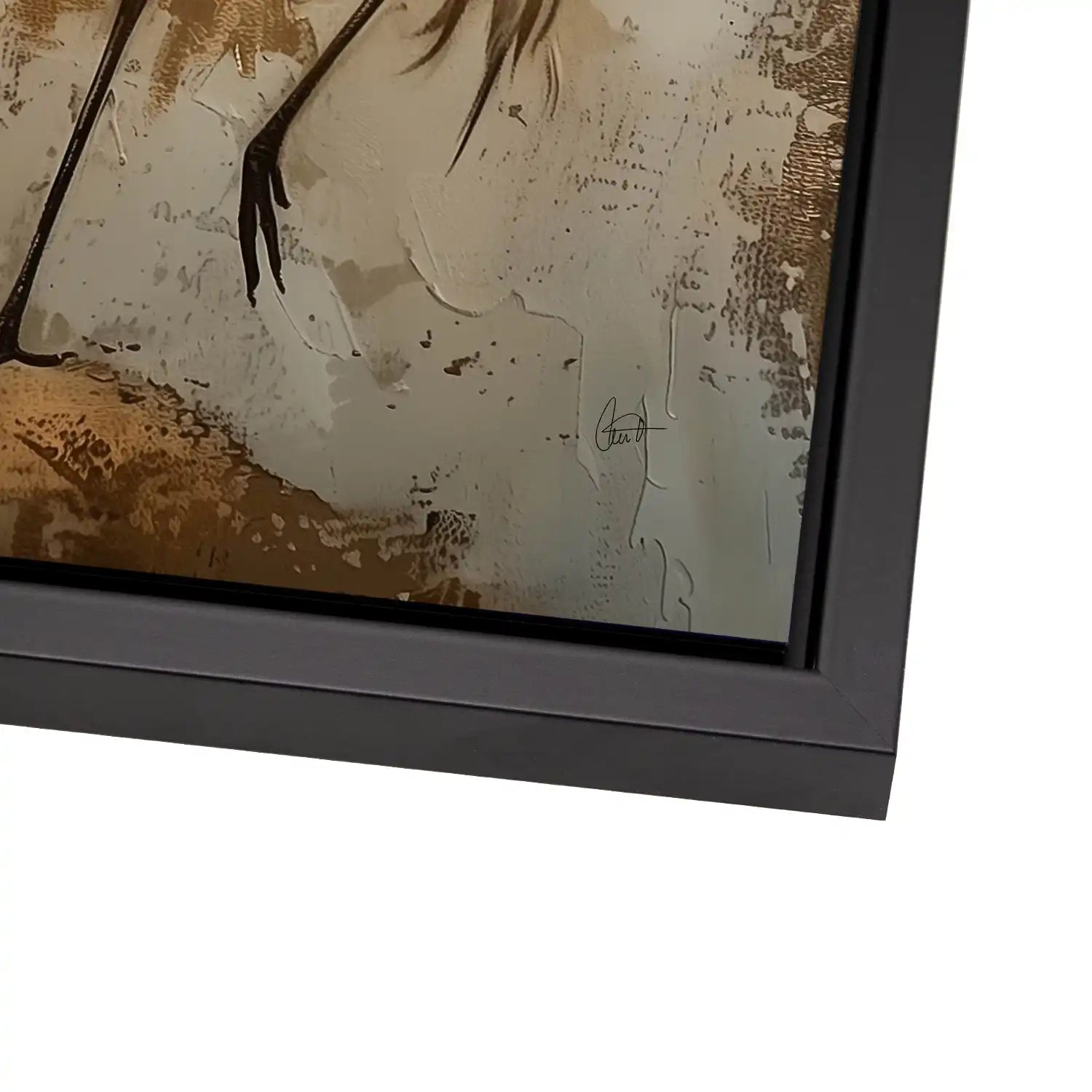 Kranich Modern Art AluDibond Bild INGALERIE