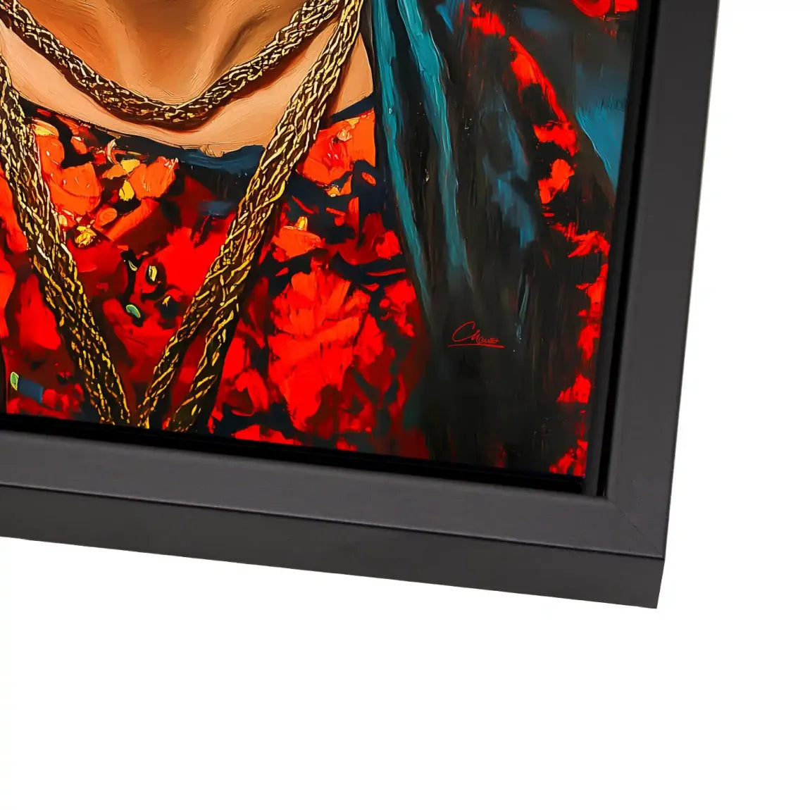 Frida Kahlo Fiery Bloom Alu Dibond Bild INGALERIE