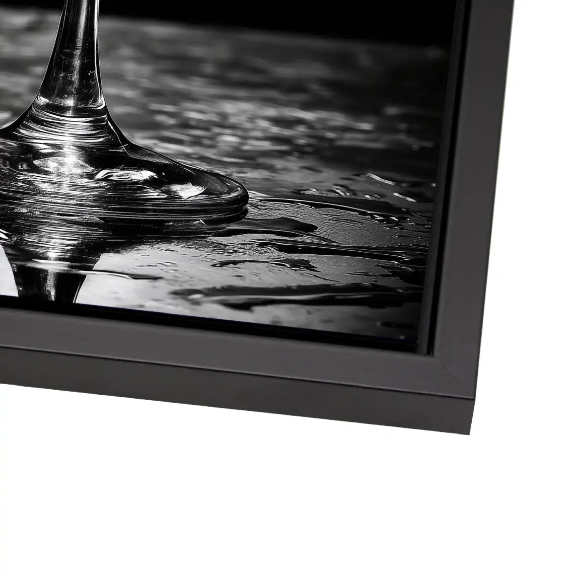 Martini Glas Noir Alu Dibond Bild