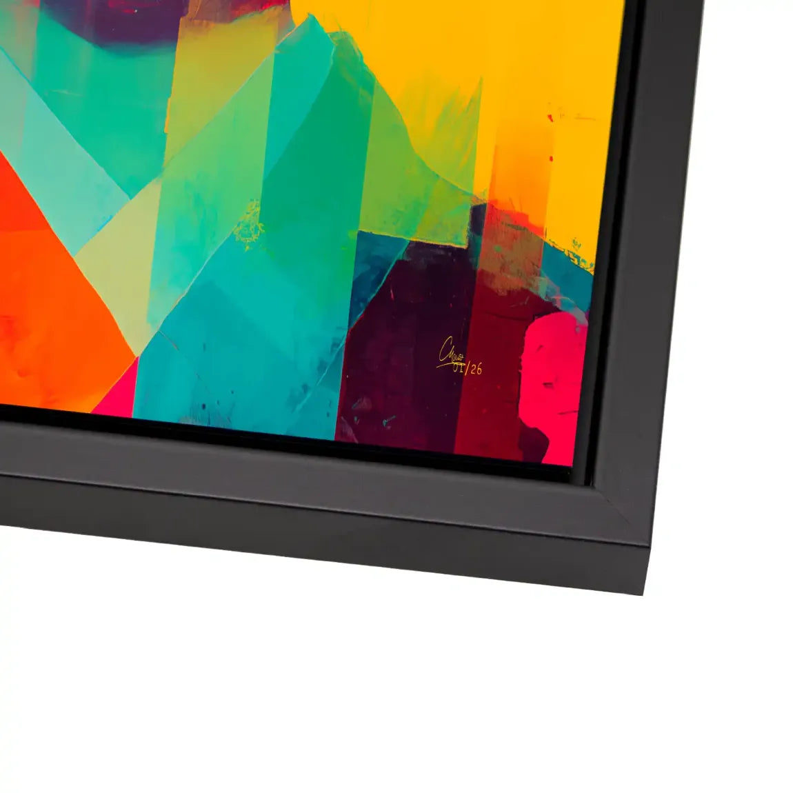 Geisha Neon Pop Alu Dibond Bild