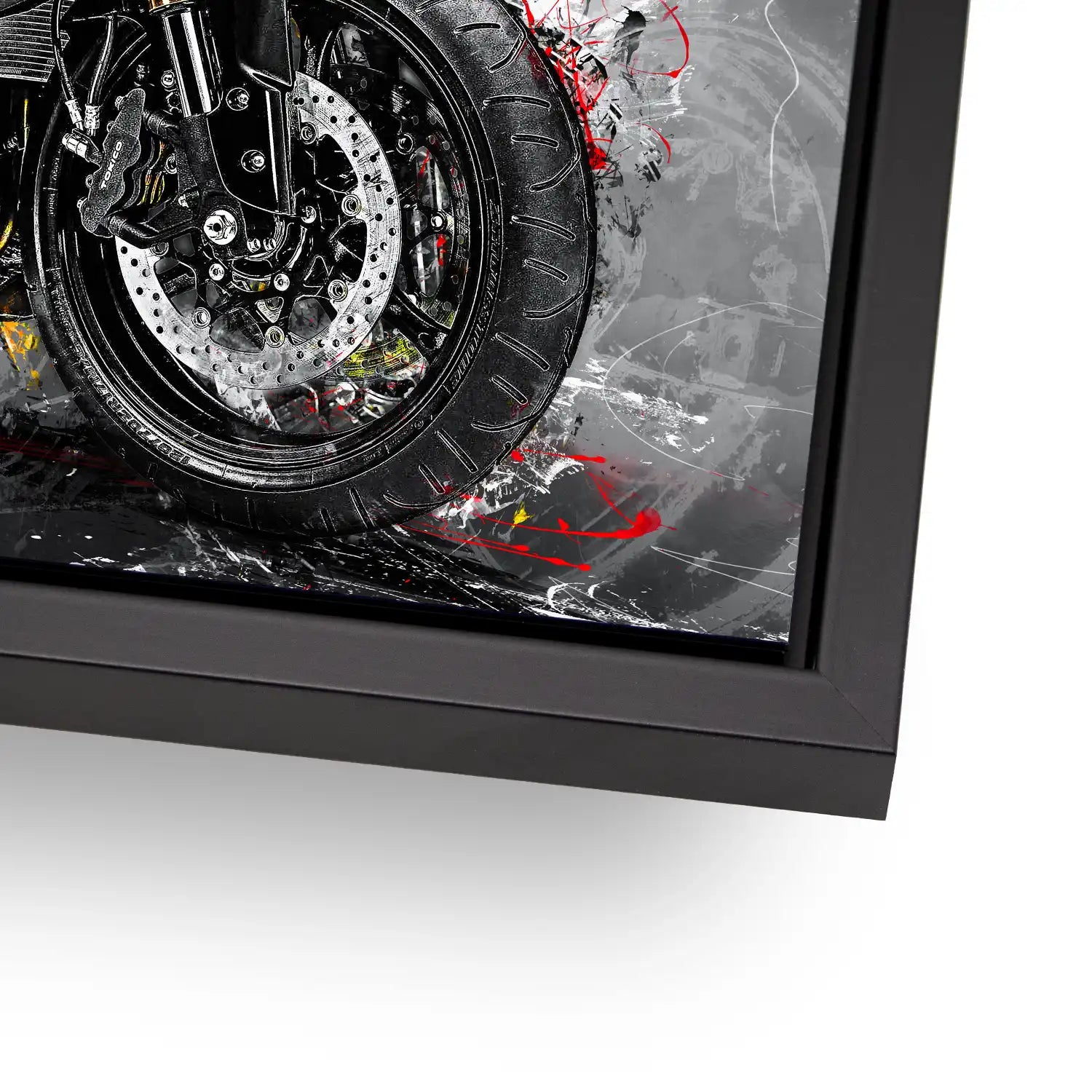 Suzuki GSXR 600 Abstrakt Black AluDibond Bild INGALERIE